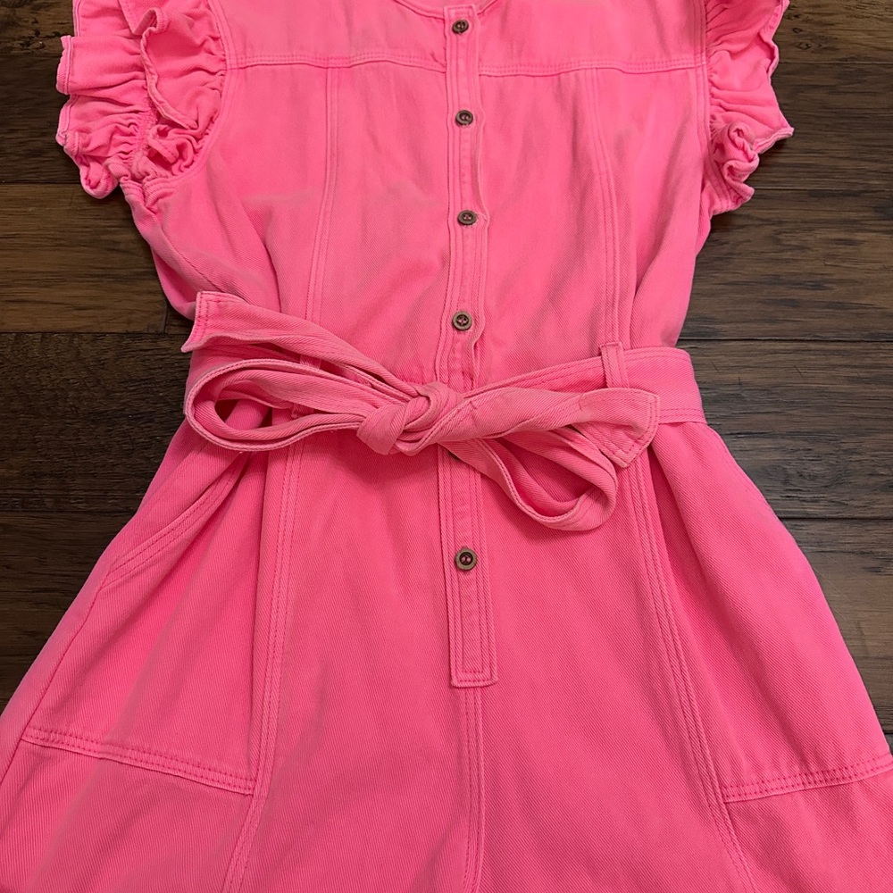 Pink Ruffled Jumpsuit - Picture 2 of 5
